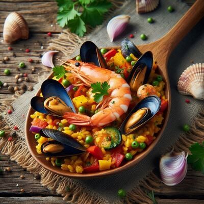 une veritable paella royale sur montélimar
